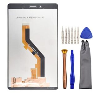 Tablet Complete Screen LCD Digitizer Touch Assembly Replacement for (LTE Version) Samsung Galaxy Tab A 8.0 (2019) SM-T295 with Tool Kit Black 8.0"